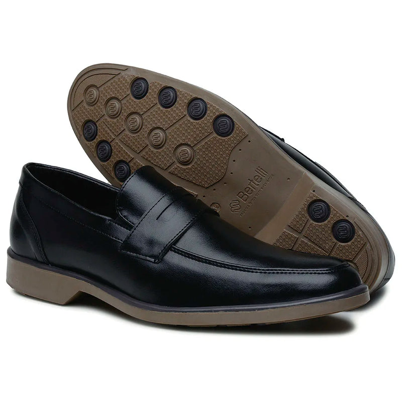 Sapato Masculino Couro Preto Oxford