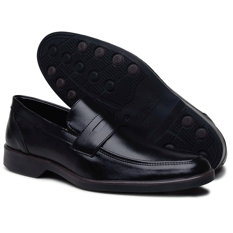 Sapato Masculino Couro Preto Oxford