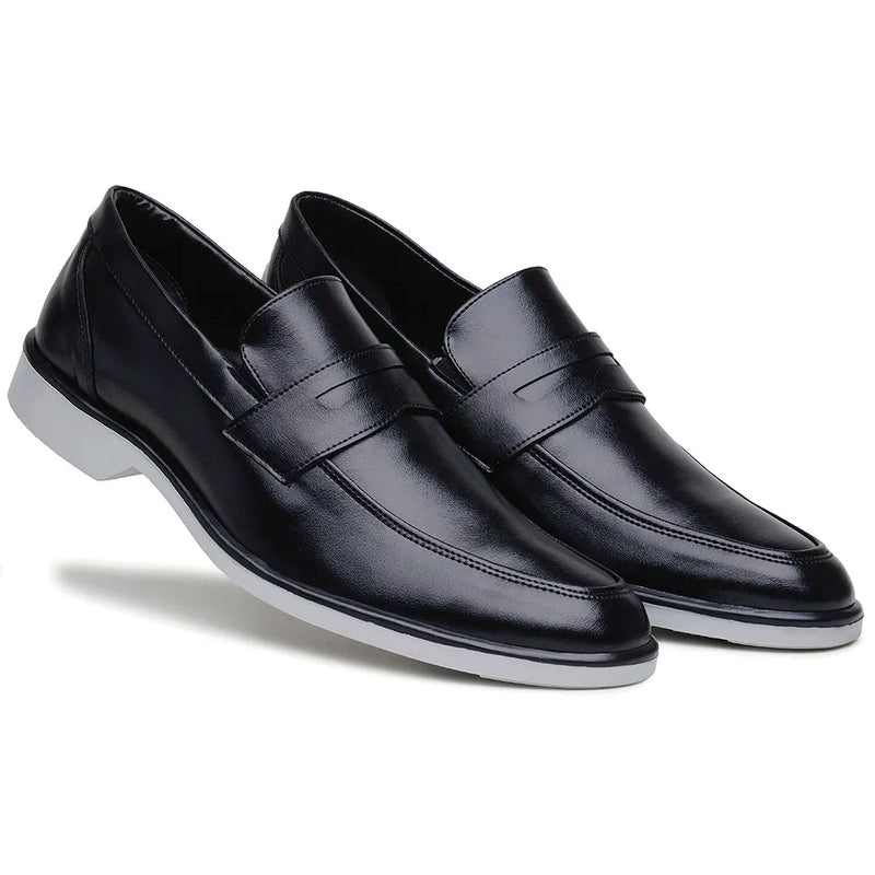 Sapato Masculino Couro Preto Oxford