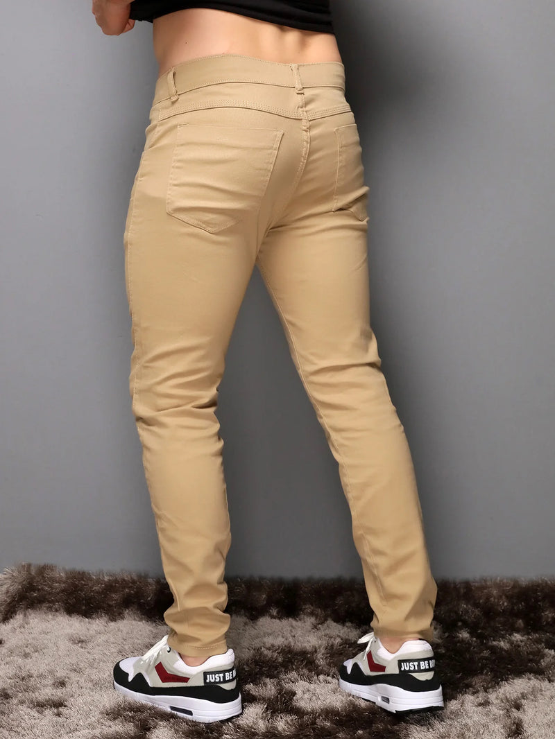 Calça Skinny de Sarja Marculina